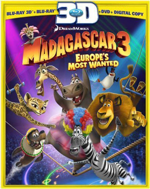 Madagascar 3: Europe's Most Wanted 3D Blu-ray